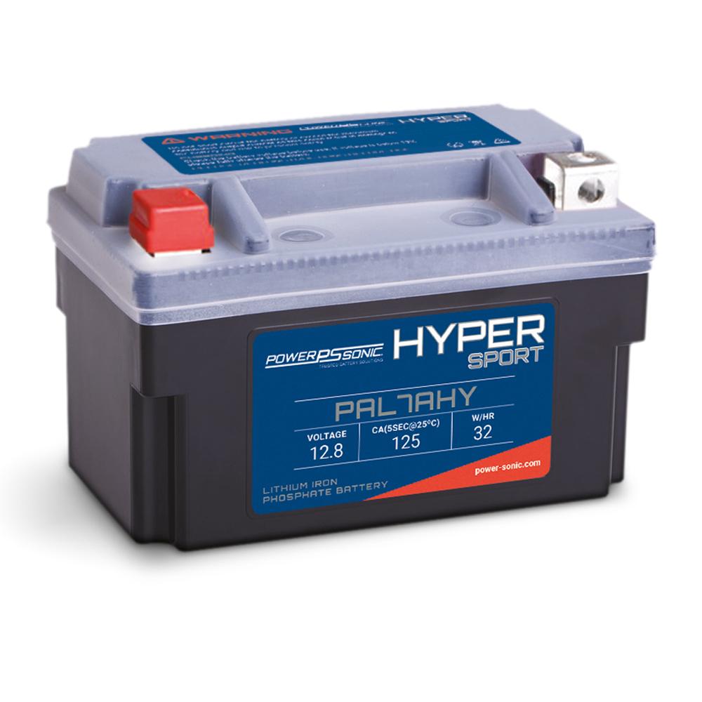 PowerSonic Hyper Sport LiFePO4 Battery PAL7AHY - 12.8V 125CA 4Ah-8Ah  Replaces 12N7-3B  12N7D-3B