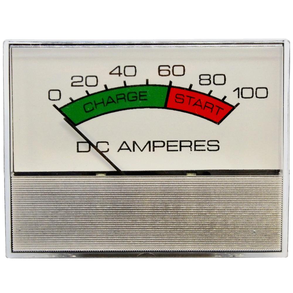 PR57S-100B - Amp Meter 0-100A w/Boost Snap-In w/Inductive Pick-Up for Battery Chargers