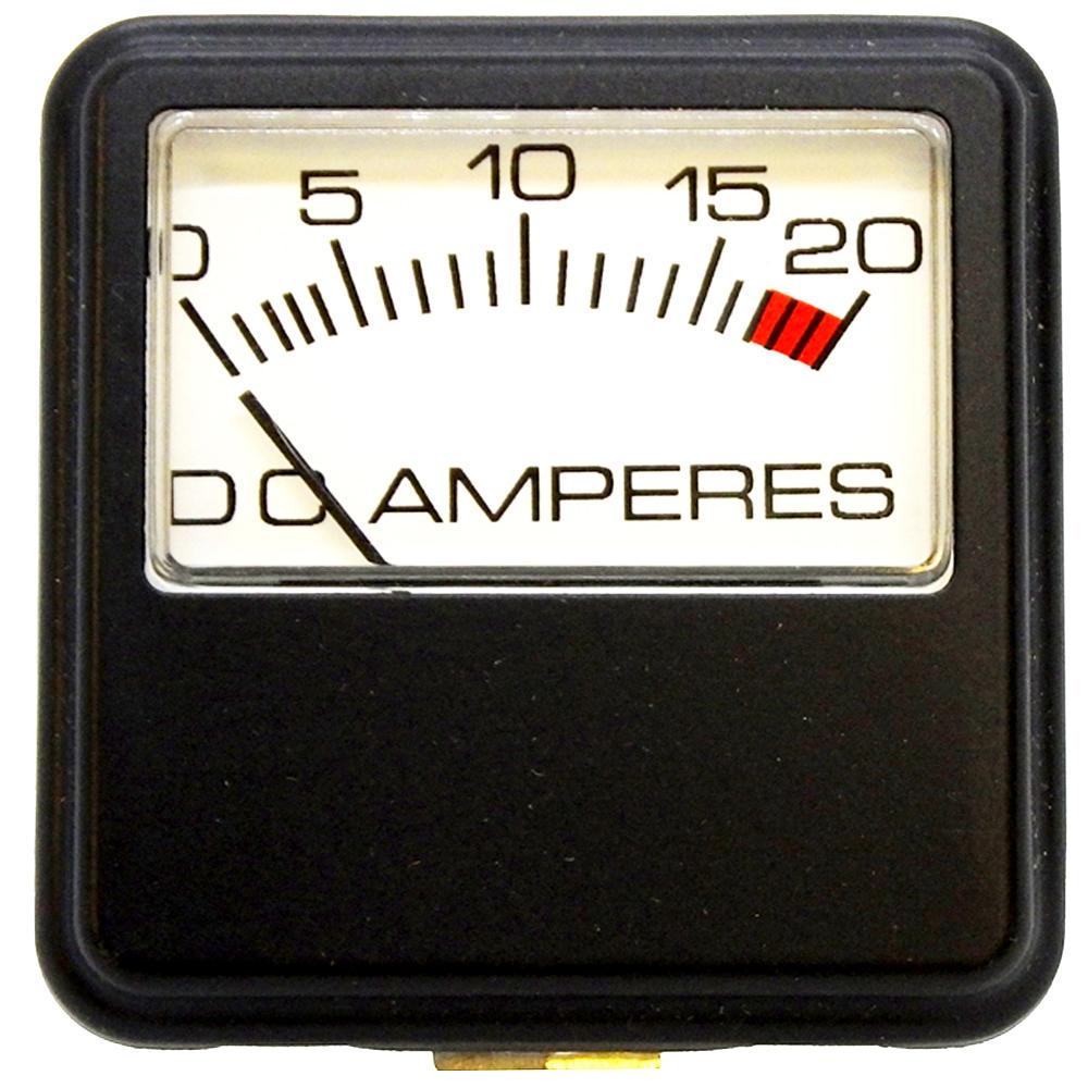 PR24-20 - Amp Meter 0-20A Metal Face Clamp-Mount Heavy-Duty for Battery Chargers