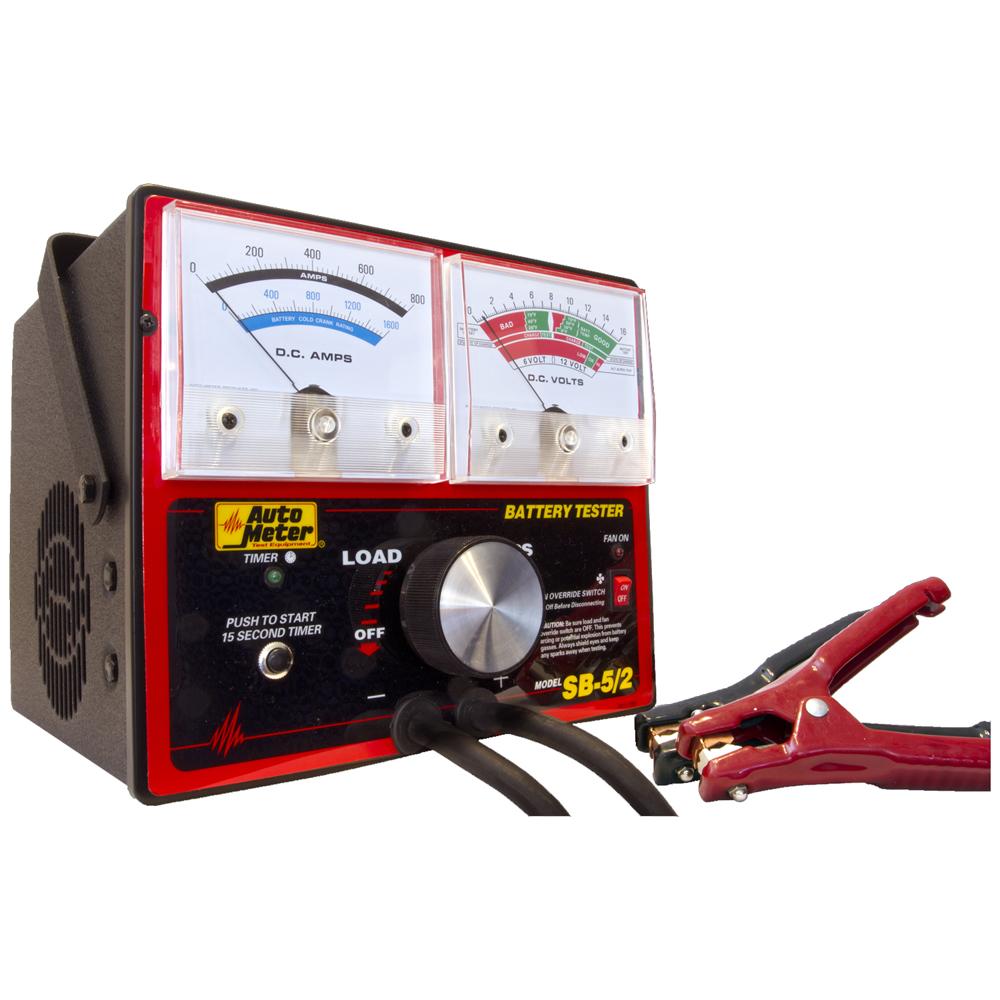 AutoMeter SB-5/2 800 Amp Carbon Pile Battery Load Tester, 6/12V
