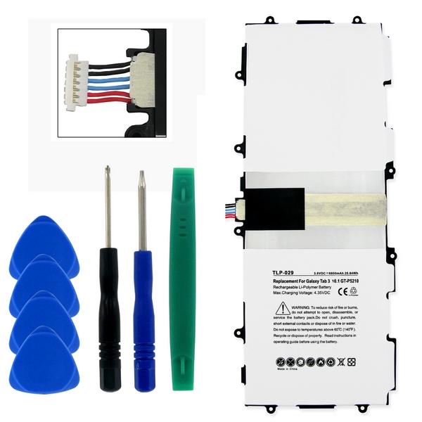 Tablet Battery - SAMSUNG GALAXY TAB 3 10.1 GT-P5210 T4500E 3.8V 6.8Ah LI-POL (T) / TLP-029 / PRB-50