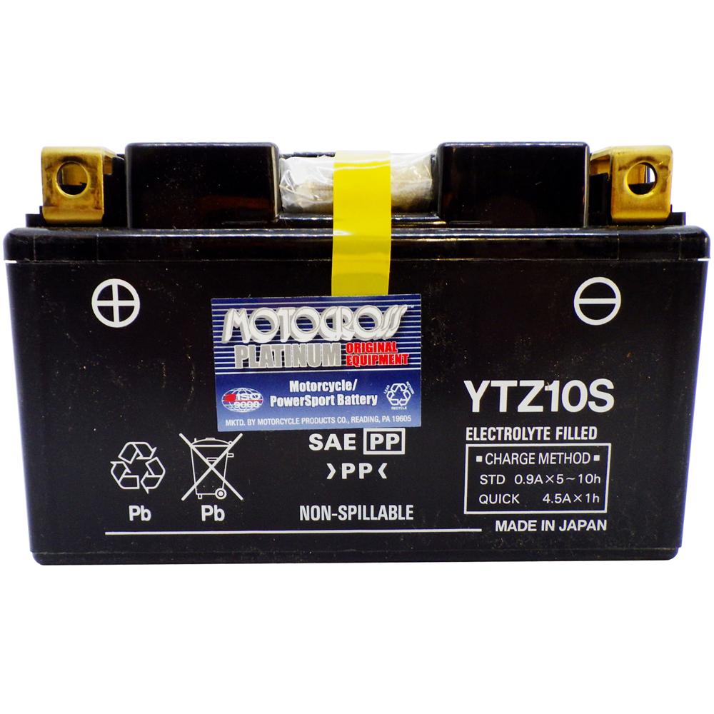 YTZ10S High Performance 12V AGM MC Battery, FA, 8.6 AH, 190 CCA M7210A