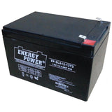 Energy Power 12V, 12AH SLA AGM Battery - T2 Push-on Terminals (.250")