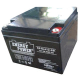 Energy Power 12V, 26AH SLA AGM Battery - Internal Threaded Terminals (M6)