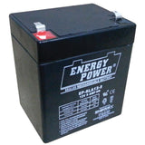 Energy Power 12V, 5AH SLA AGM Battery - T1 Push-on Terminals (.187")