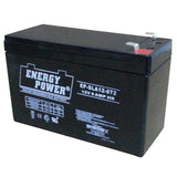 Energy Power 12V, 8AH SLA AGM Battery - T2 Push-on Terminals (.250")