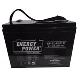 Energy Power 6V, 215AH SLA AGM Battery (27-6V) - Internal Threaded Terminals (M8)