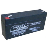 Energy Power 6V, 3.4AH SLA AGM Battery - T1 Push-on Terminals (.187")
