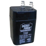 Energy Power 6V, 5AH SLA AGM Battery - SPRING Terminals