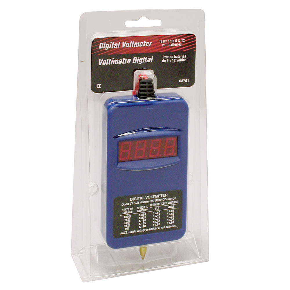 Deka 08751 Digital Voltmeter, 4-20V DC - LED Display
