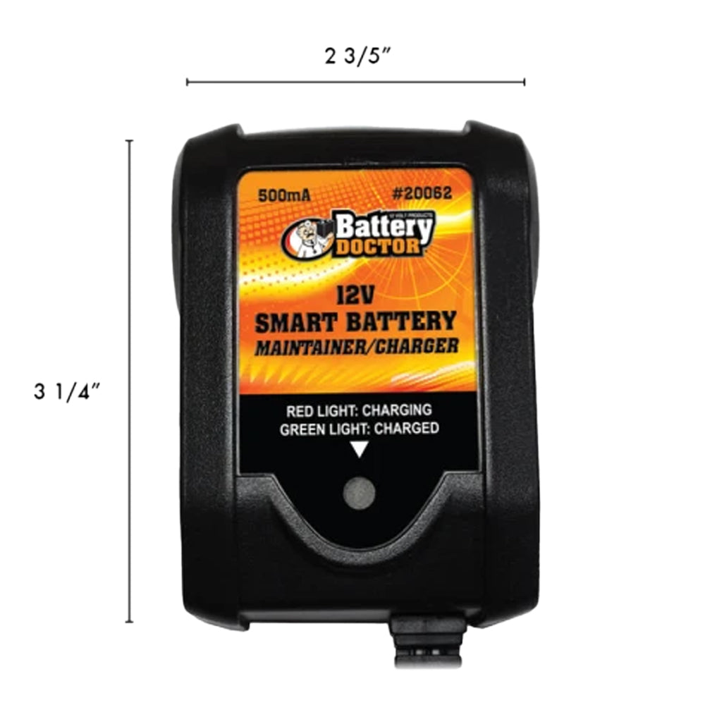 20062 - Battery Doctor® 12V 500mA CEC Smart Battery Charger / Maintainer