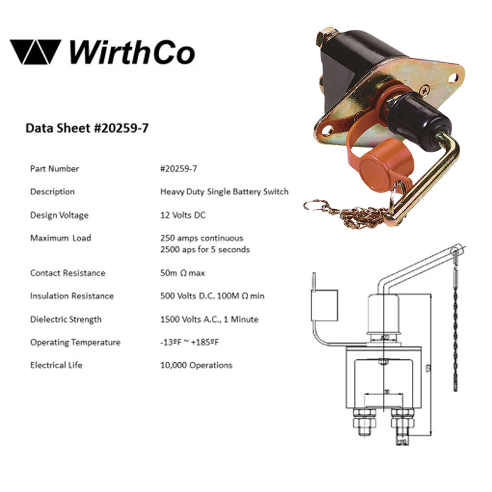 20259-7 - Battery Doctor® Heavy Duty Single Battery Disconnect Switch