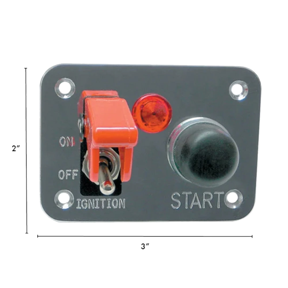 20280 - Battery Doctor® Start / Ignition Panel - 2 Switch, 1 LED Indicator Light