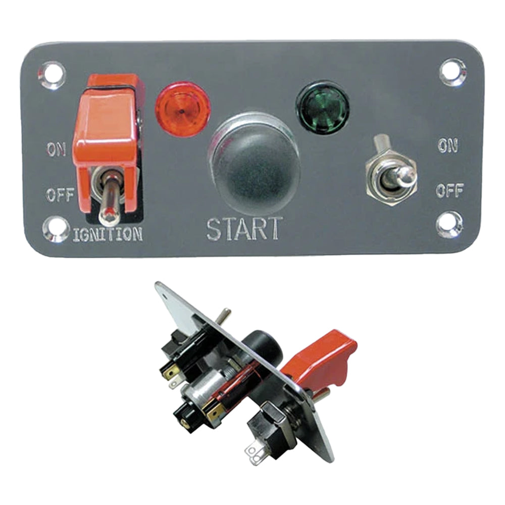 20283-7 - Battery Doctor® Start / Ignition Panel - 3 Switch, 2 LED Indicator Lights