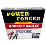 Heavy Duty Booster Cables, 16 ft - 4ga - 400A Clamp