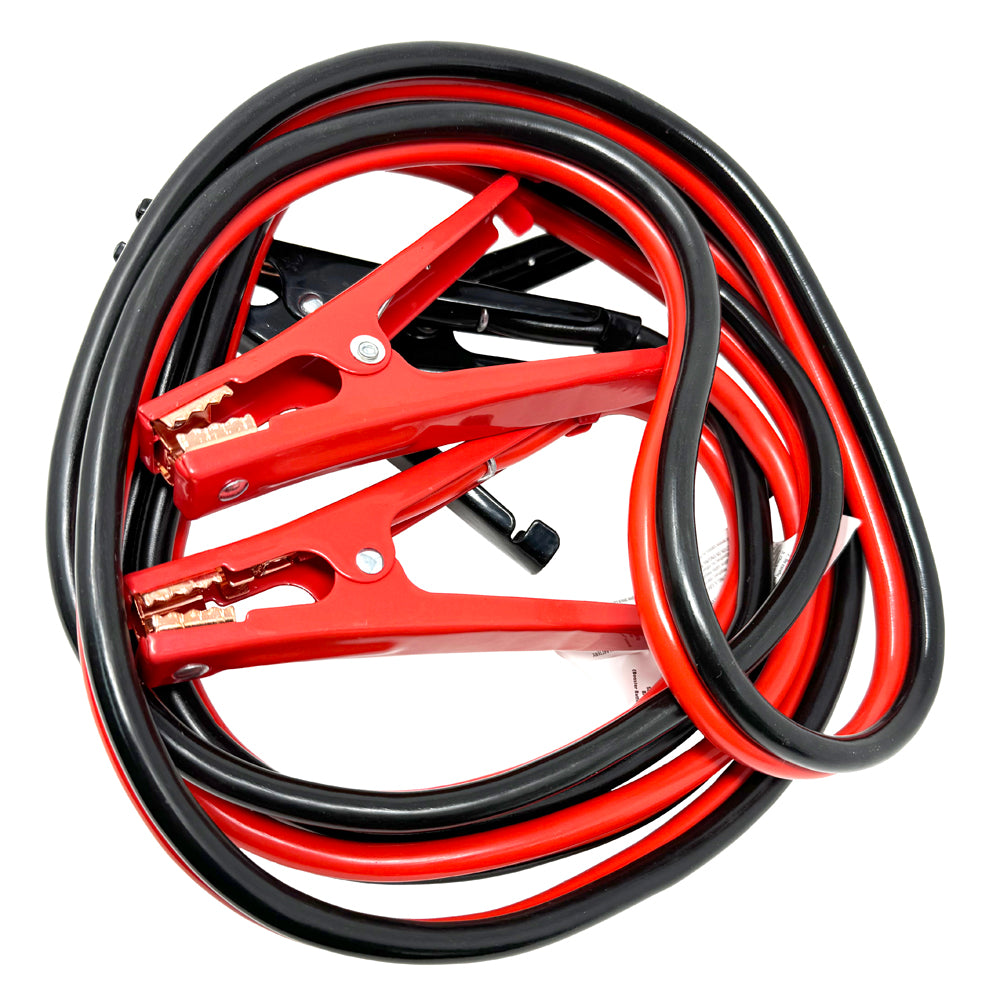 Heavy Duty Booster Cables, 16 ft - 4ga - 400A Clamp