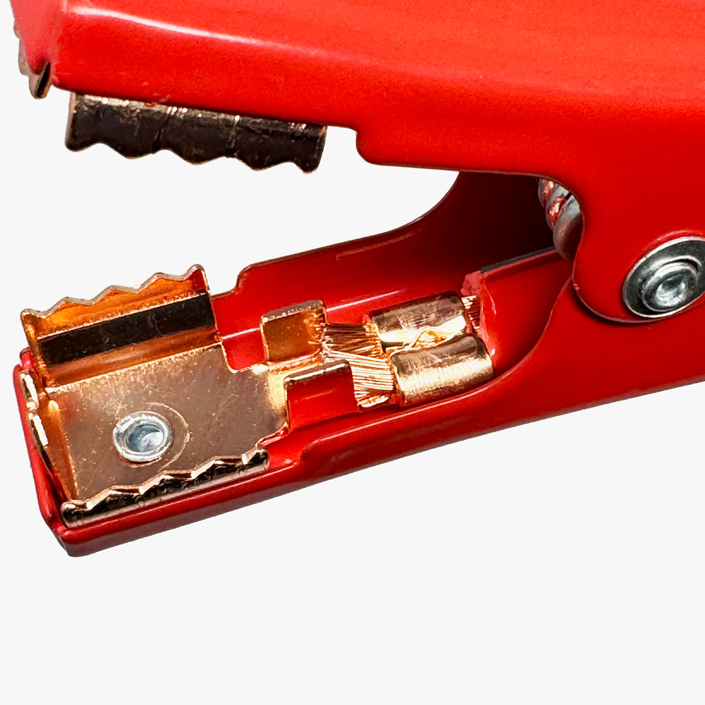 Heavy Duty Booster Cables, 16 ft - 4ga - 400A Clamp