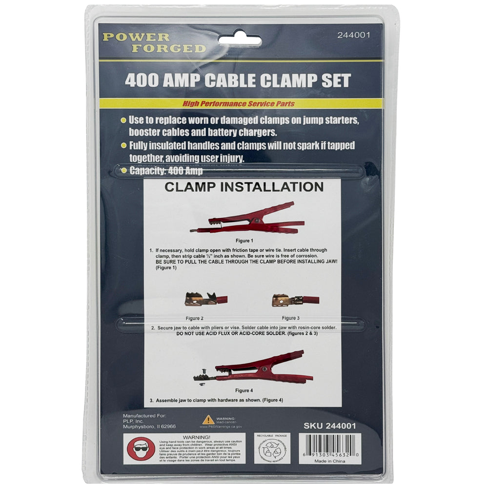 244001 - 400 Amp Cable Clamp Set - 1 pair per card