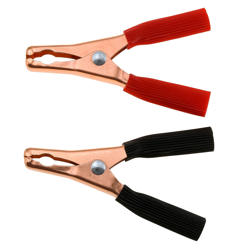 QuickCable 602040 - 75 Amp Battery Charger Clamps, Red & Black - 1 pair