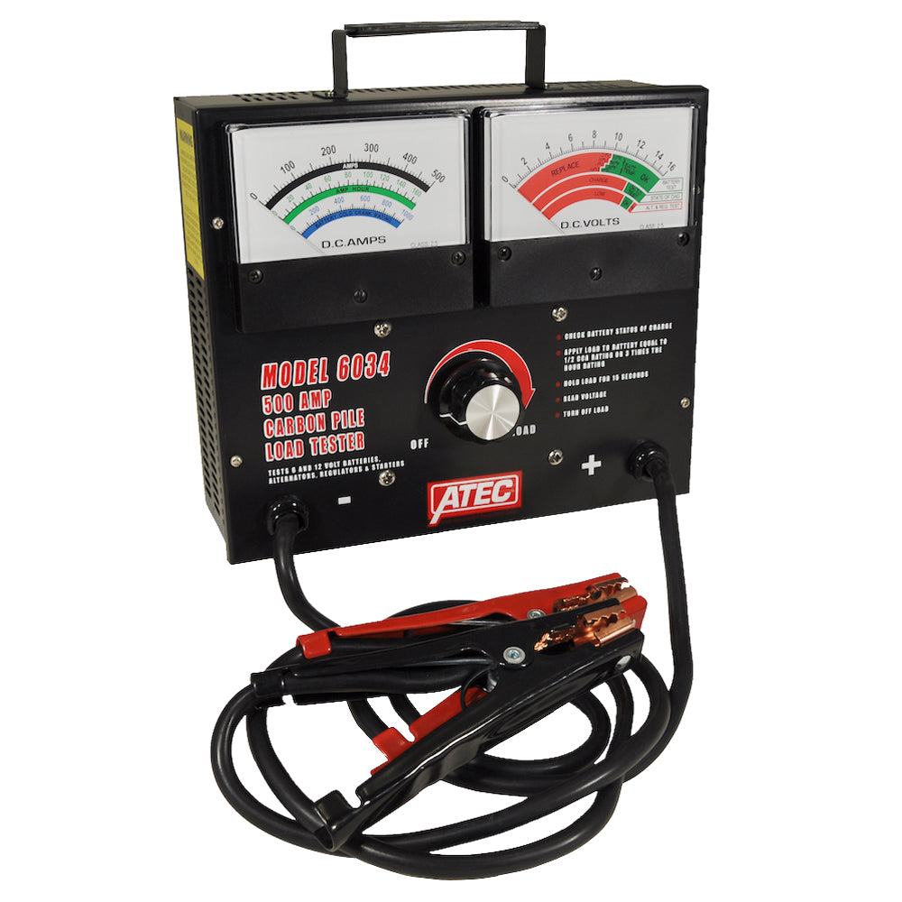 Associated ATEC 6034 6/12V, 500A Carbon Pile Battery Load Tester