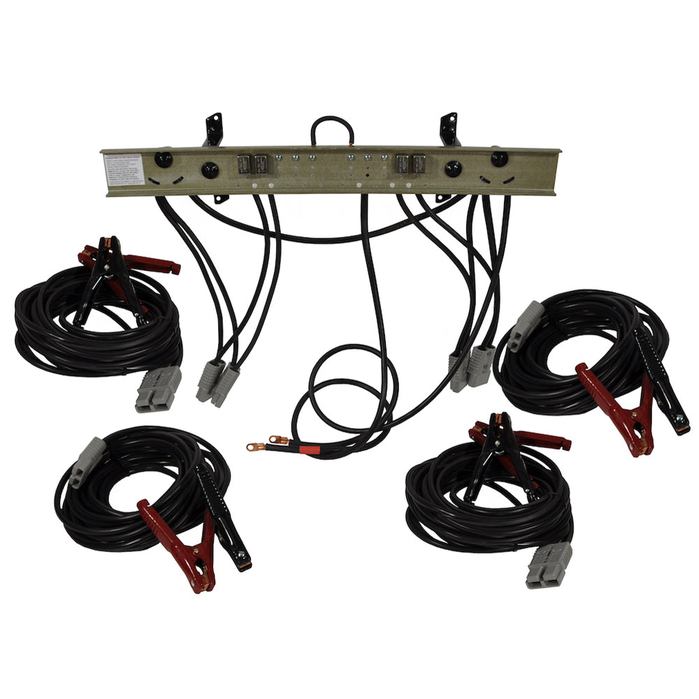 Associated 6075CB-4 Circuit Breaker Bus Bar with 4 Pairs of 20 ft In-Vehicle Charging Leads