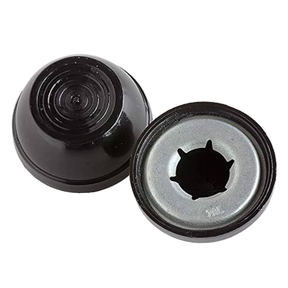609082 - Axle Cap Nut, Push-On 1/2" Decorative Black Plastic Pal Nut