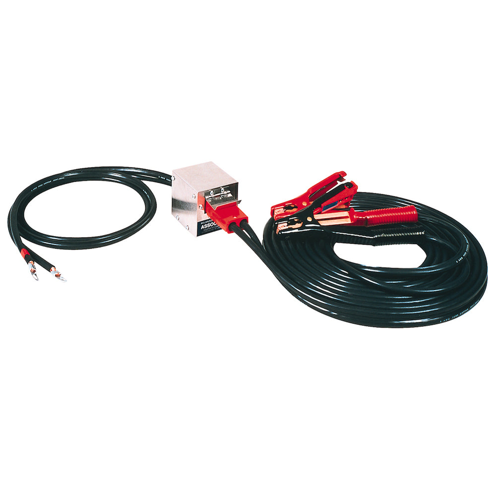 Associated 6139 Plug-In Cable Set, 25', 4 AWG, 500A Clamps, 2-Pin