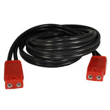 Associated 6147 Plug-In Cable, Dual Plug (Female Sockets), 12', 4 AWG