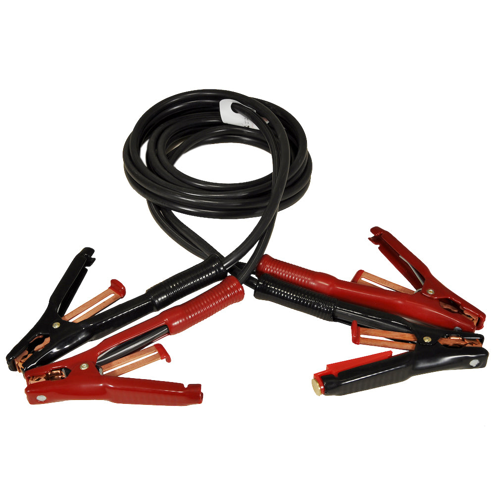Associated 6158 Booster Cables, 12', 5 AWG, 500A Flexi-Spring Clamps, ST Adapters, Stop/Go Lite
