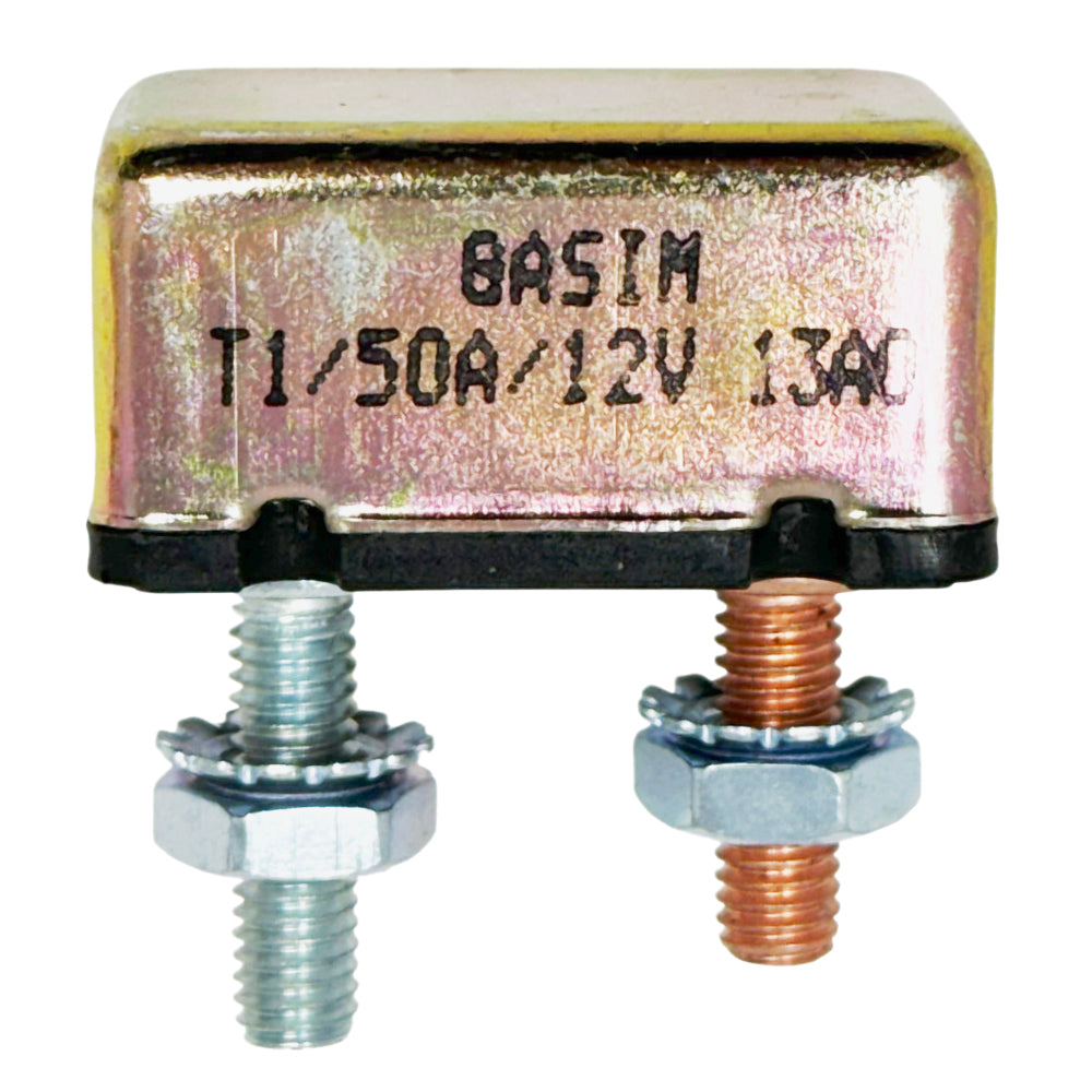 6723 Series - DC Circuit Breaker, 12V Auto-Reset, 10A, 15A, 20A, 30A, 40A, 50A Ratings, #10-32 Studs
