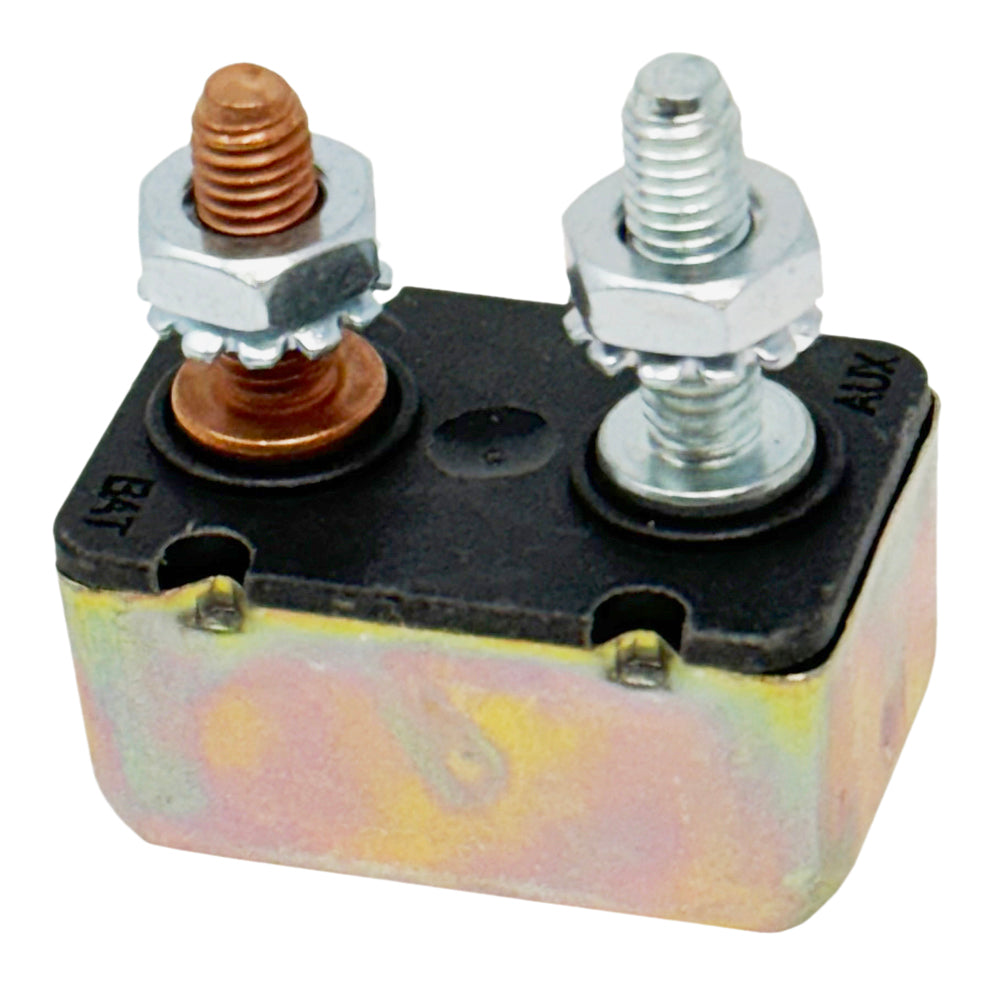6723 Series - DC Circuit Breaker, 12V Auto-Reset, 10A, 15A, 20A, 30A, 40A, 50A Ratings, #10-32 Studs
