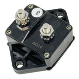 676311 - 110 Amp Waterproof Panel Mount Circuit Breaker, 32V DC Auto-Reset, 1/4-28 Studs