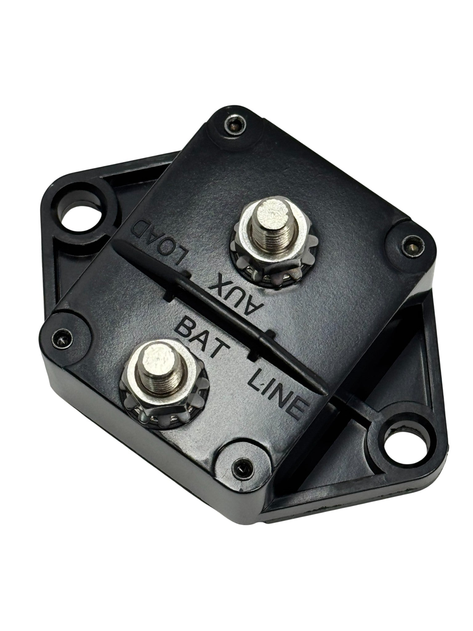 676313A - 135 Amp Waterproof Panel Mount Circuit Breaker, 32V DC Auto-Reset, 1/4-28 Studs