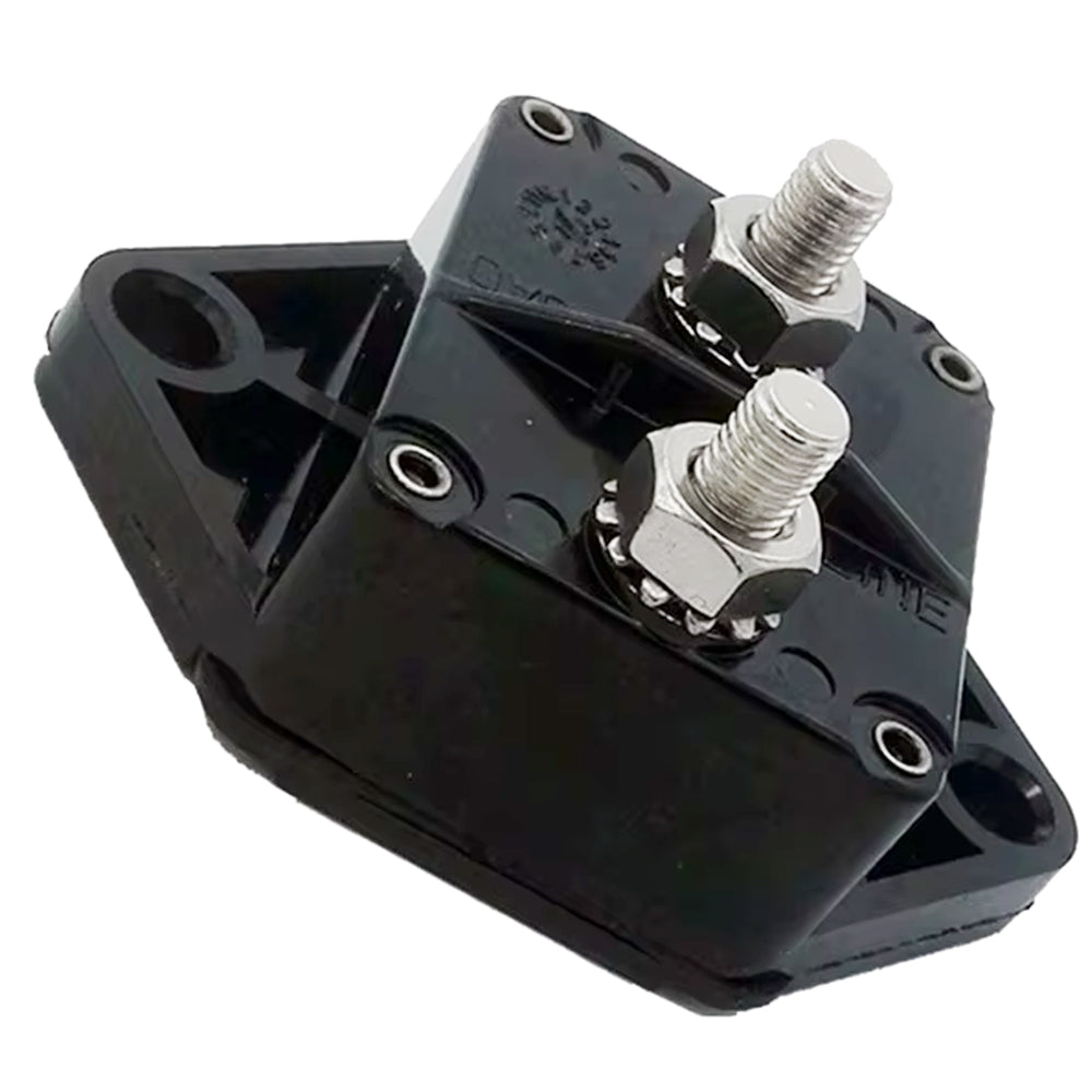 676309 - 90 Amp Waterproof Panel Mount Circuit Breaker, 32V DC Auto-Reset, 1/4-28 Studs