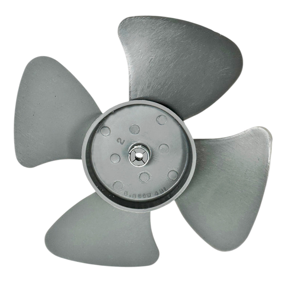 696011 - Plastic Fan Blade, Gray, 4 Blades, 5.5", CCW, 3/16" Shaft, Press-Fit - Fits 696019, 696021