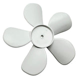 696020 - Plastic Fan Blade, White, 5 Blades, 5.56", CW, 3/16" Shaft, Press-Fit