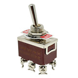 696305 - Heavy Duty ON-OFF-ON Toggle Switch, DPDT, 6 Screw Terminal, 30A/12VDC, 20A/125VAC, 15A/250VAC