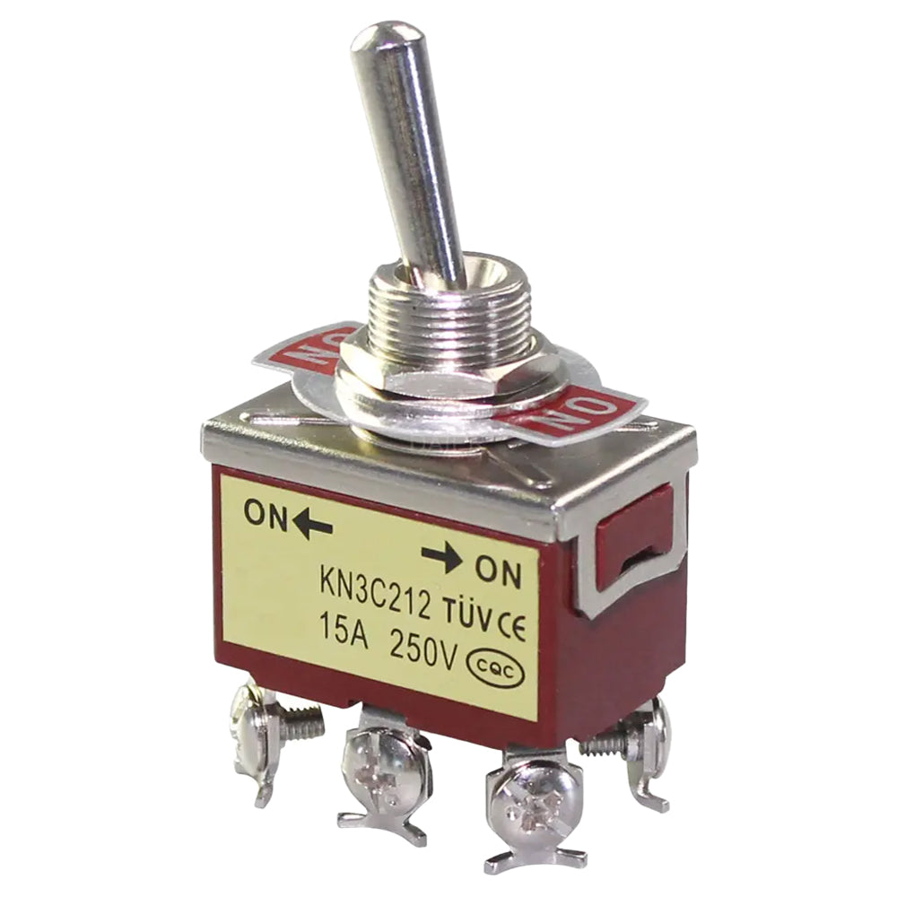 696314 - Heavy Duty ON-(ON) Momentary Toggle Switch, DPDT, 6 Screw Terminal, 30A/12VDC, 20A/125VAC, 15A/250VAC