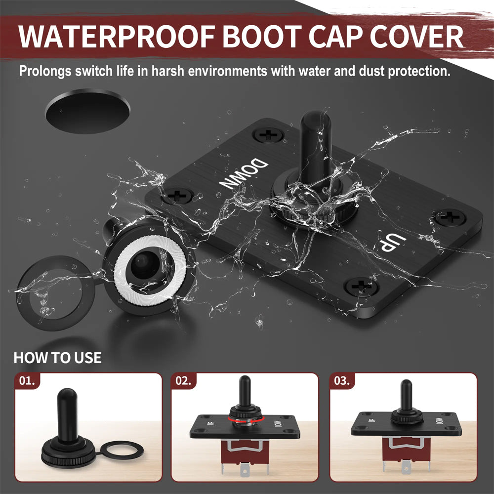 696320 - Waterproof Rubber Toggle Switch Cover with Gasket