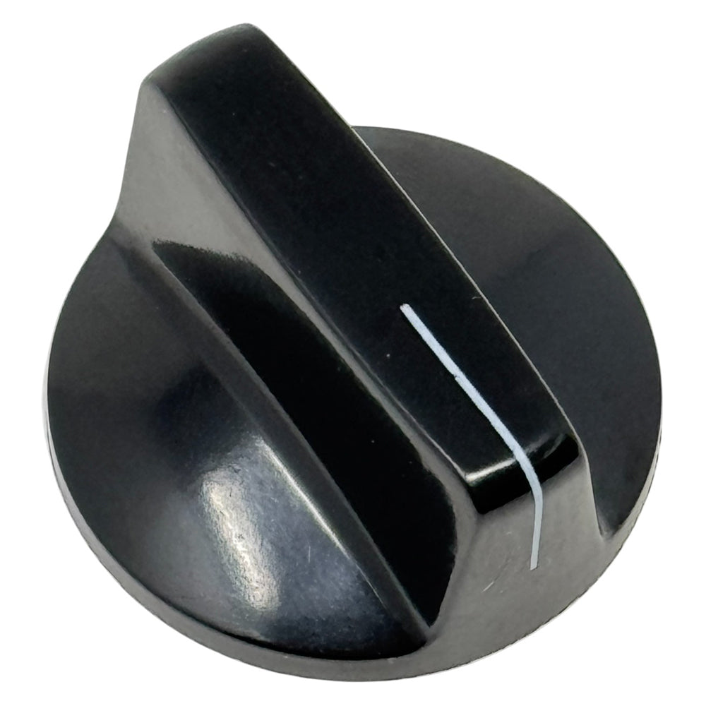 696554 - Knob, 1.5" Diameter Skirted for Switches with Flatted 1/4" D-Shaft - Push-On