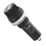 696580 - Panel Mount AGC Fuse Holder with Screw Cap and .187 Push-On or Solder Terminal