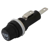 696581 - Water-Resistant Panel Mount AGC Fuse Holder with Screw Cap - .250 Push-On Terminals