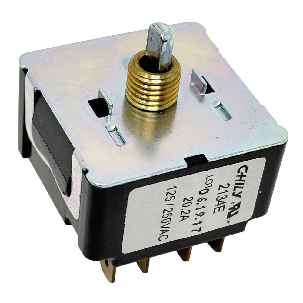 697012 - Power Forged Battery Charger Switch Kit - 5 Position Replacement Switch with Panel Nut Mount fits Various Battery Chargers