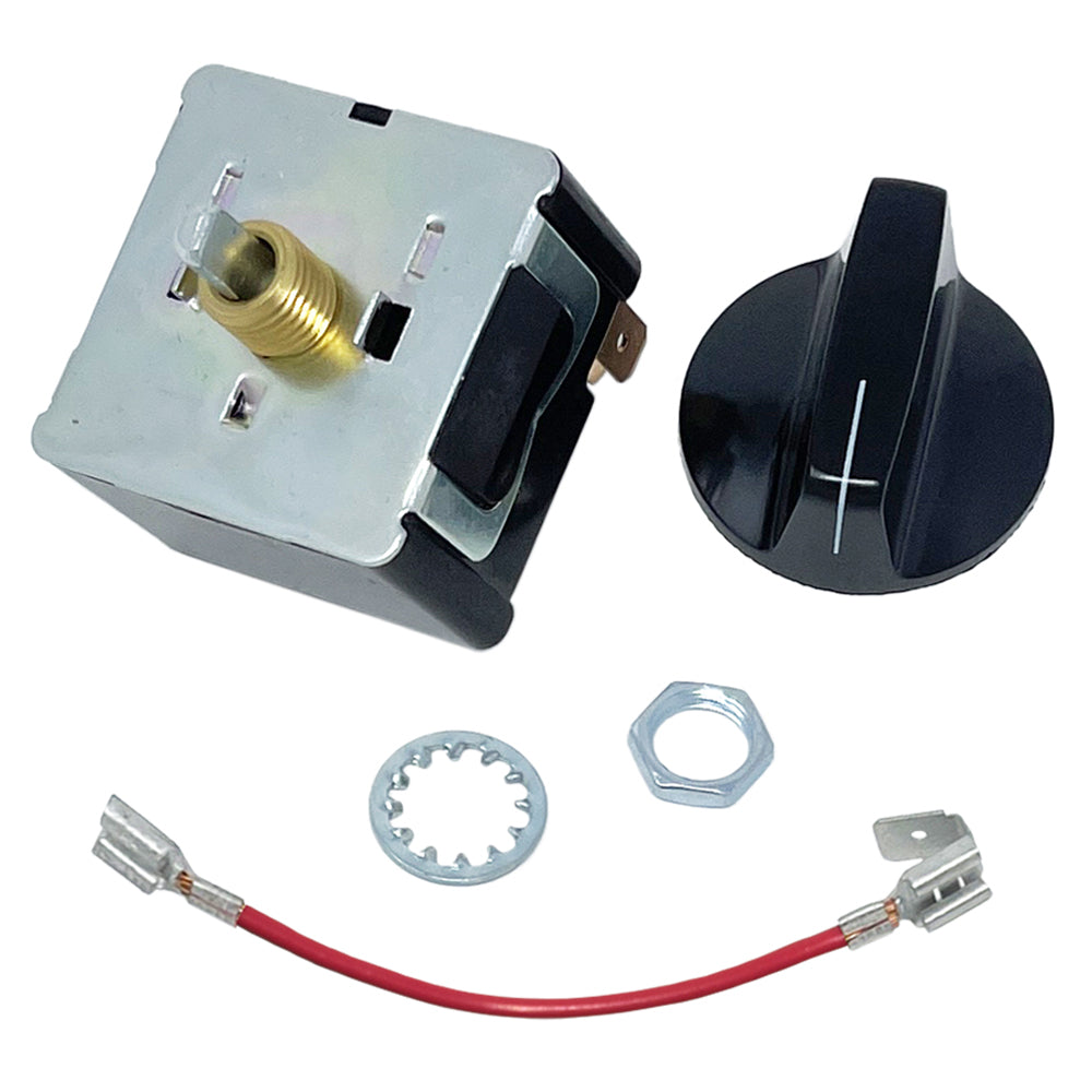 697013 - Power Forged Battery Charger Switch Kit - 6 Position Replacement Switch with Panel Nut Mount fits Various Battery Chargers