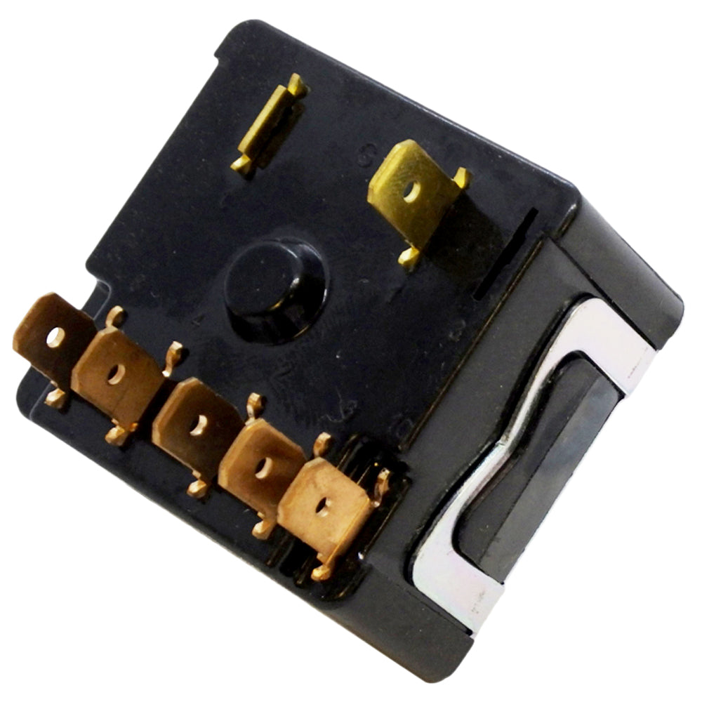 697013 - Power Forged Battery Charger Switch Kit - 6 Position Replacement Switch with Panel Nut Mount fits Various Battery Chargers
