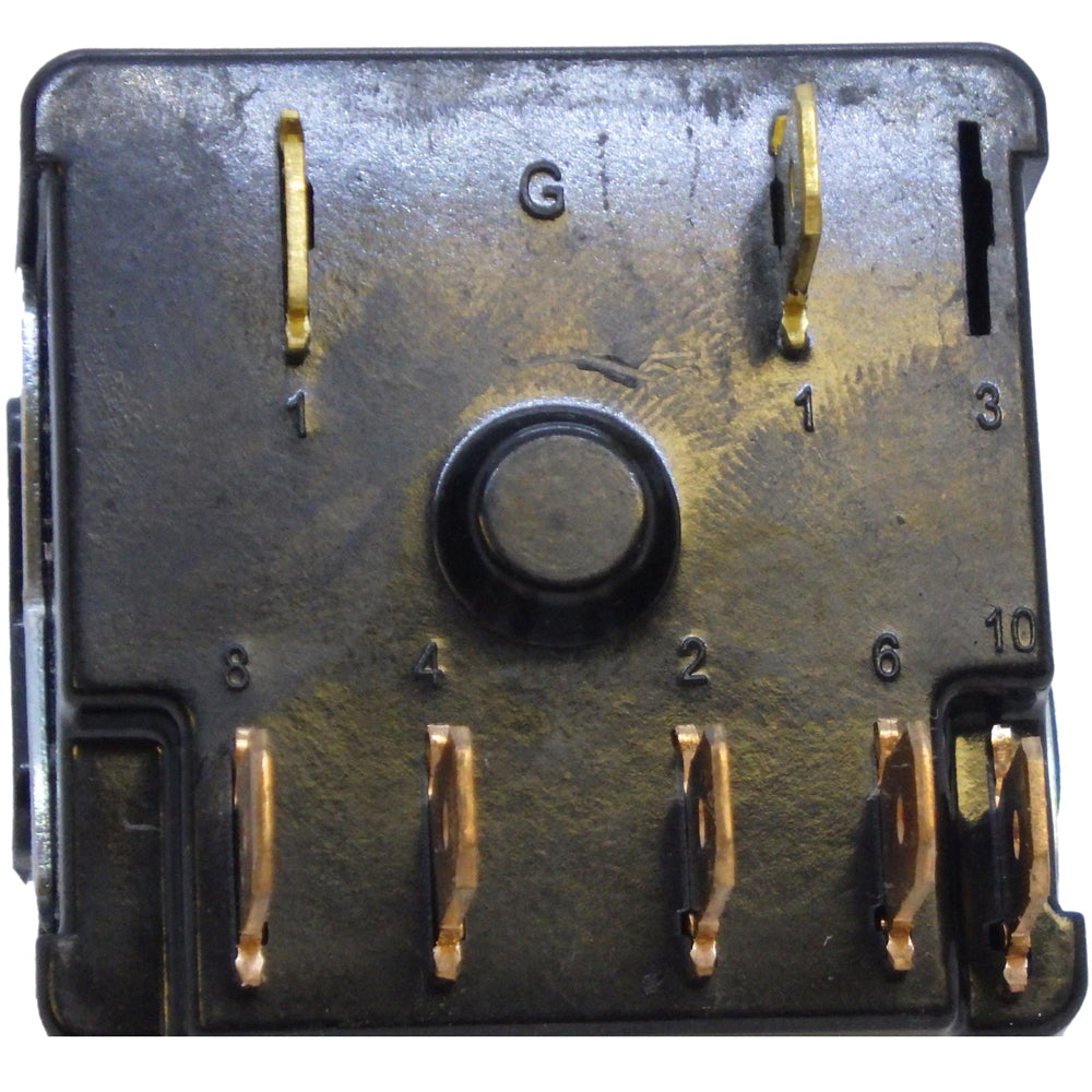 697013 - Power Forged Battery Charger Switch Kit - 6 Position Replacement Switch with Panel Nut Mount fits Various Battery Chargers