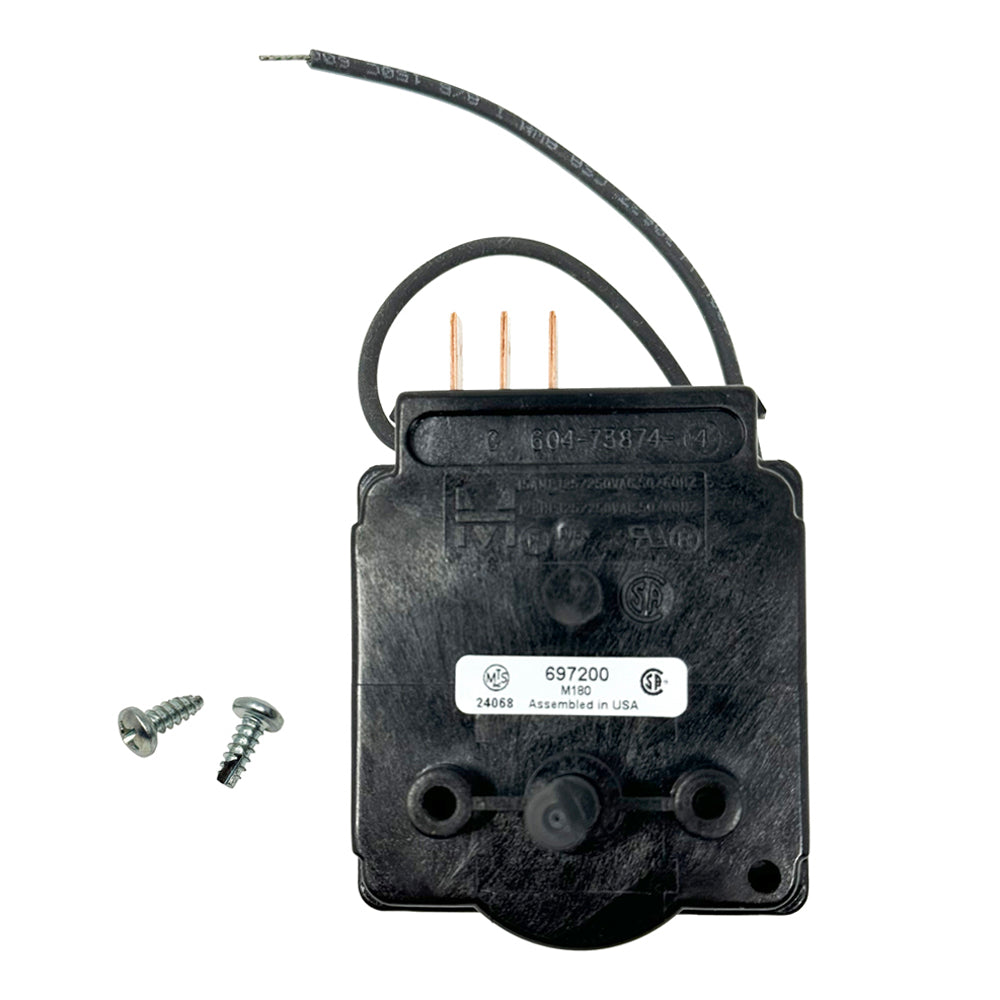697200 - Timer ONLY, NO knob - 120 Min Electromechanical, Screw Mount, Exact OEM replacement for Associated 611245 (045-0026)