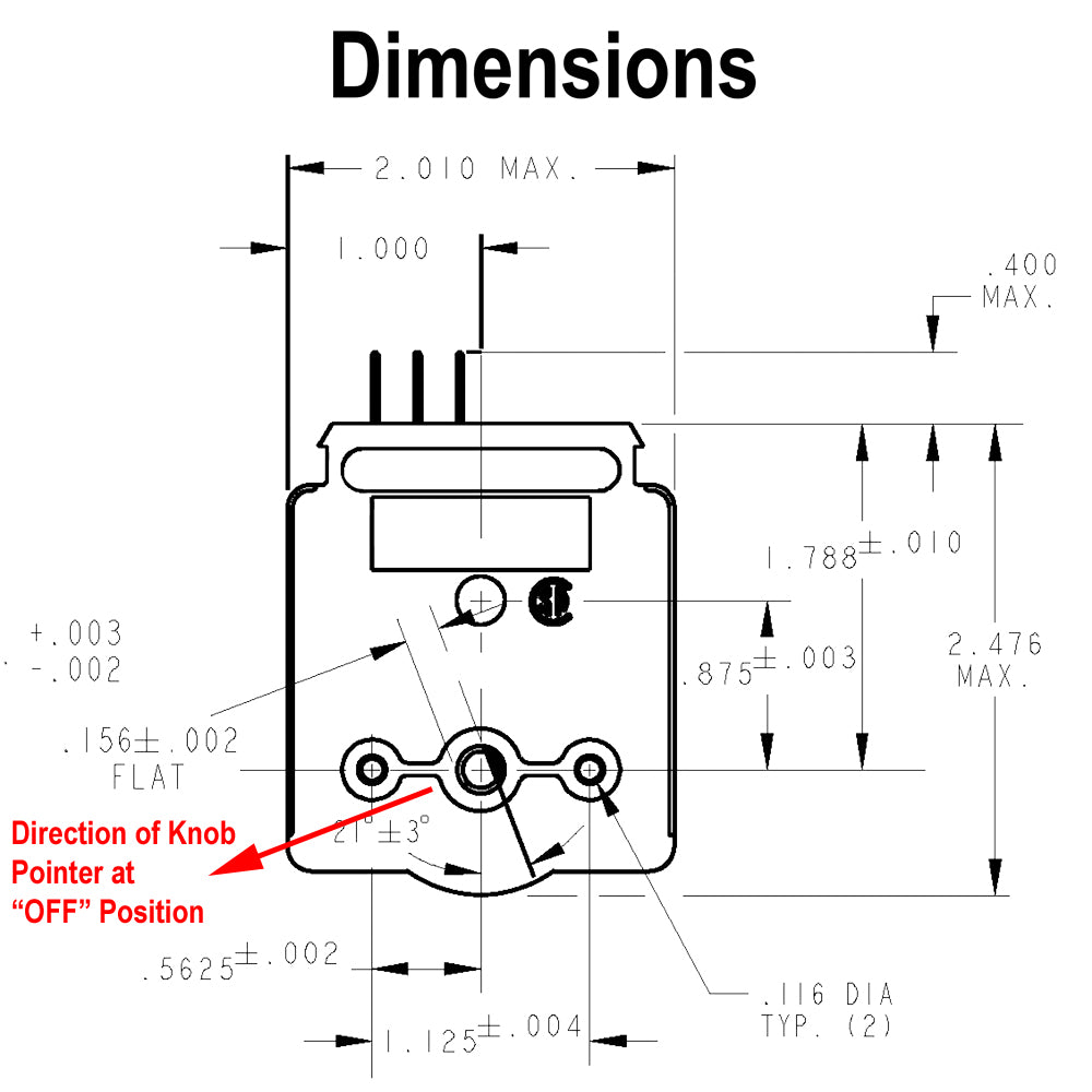 697202 - Timer Kit - Electromechanical 120 Min w/Hold, with Knob and Mounting Screws - Replaces Associated 611245