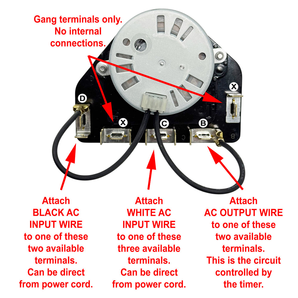 697213 - Timer Kit - 12 HR EZGO CCW Electromechanical Timer with Automatic Shutoff - Replaces 697125, 11562G1 and others