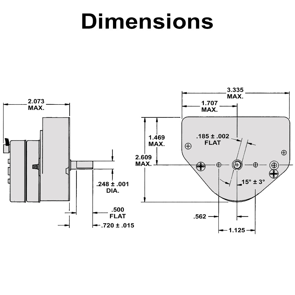 697213 - Timer Kit - 12 HR EZGO CCW Electromechanical Timer with Automatic Shutoff - Replaces 697125, 11562G1 and others